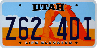 UT license plate Z624DI