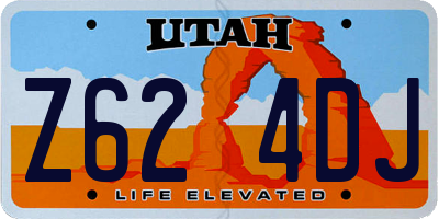 UT license plate Z624DJ