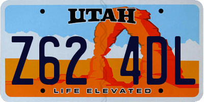 UT license plate Z624DL