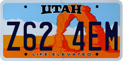 UT license plate Z624EM