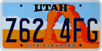 UT license plate Z624FG