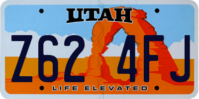 UT license plate Z624FJ