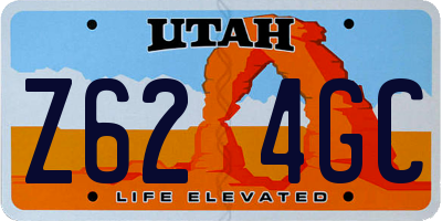 UT license plate Z624GC