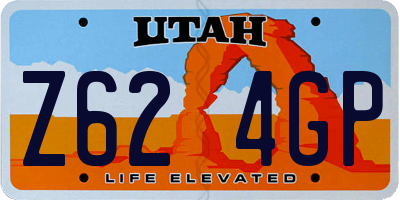 UT license plate Z624GP