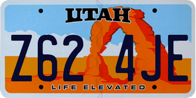 UT license plate Z624JE