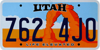 UT license plate Z624JO