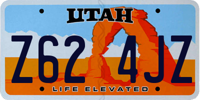 UT license plate Z624JZ
