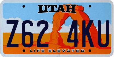 UT license plate Z624KU