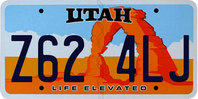 UT license plate Z624LJ