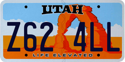 UT license plate Z624LL