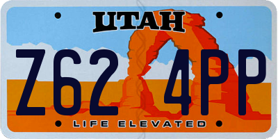 UT license plate Z624PP