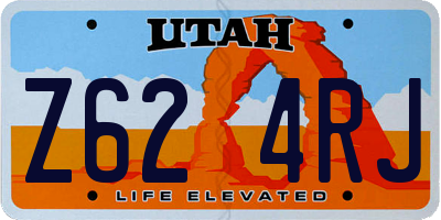 UT license plate Z624RJ