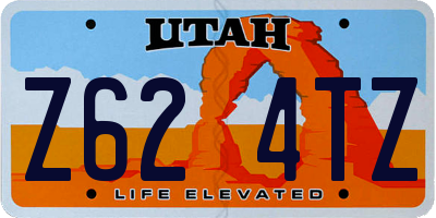 UT license plate Z624TZ