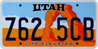 UT license plate Z625CB