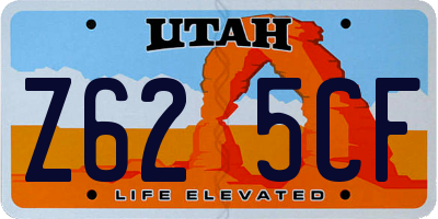 UT license plate Z625CF