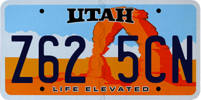UT license plate Z625CN
