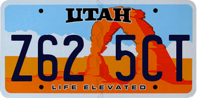 UT license plate Z625CT