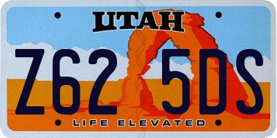 UT license plate Z625DS