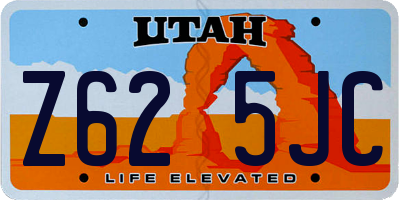 UT license plate Z625JC