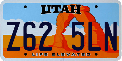 UT license plate Z625LN