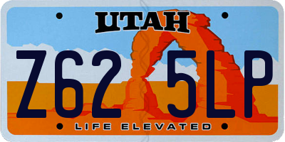 UT license plate Z625LP