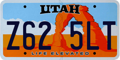UT license plate Z625LT