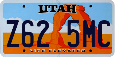 UT license plate Z625MC