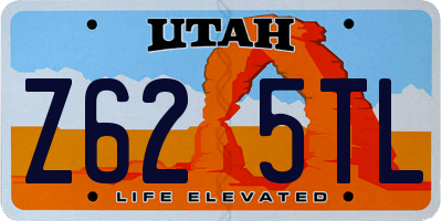 UT license plate Z625TL
