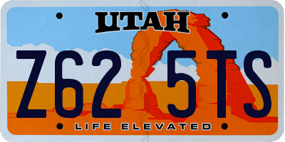 UT license plate Z625TS