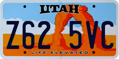 UT license plate Z625VC