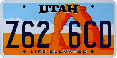 UT license plate Z626CD