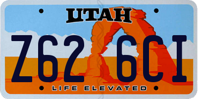 UT license plate Z626CI