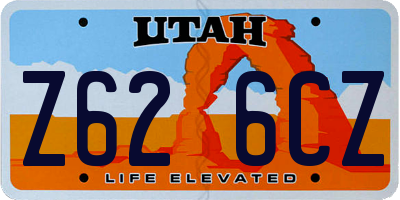 UT license plate Z626CZ