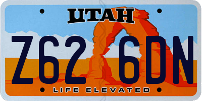 UT license plate Z626DN