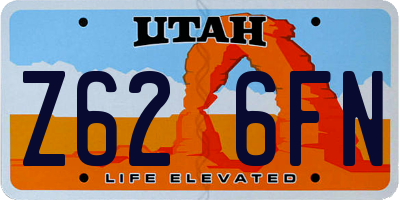 UT license plate Z626FN