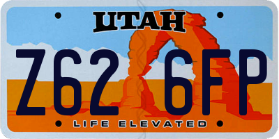 UT license plate Z626FP