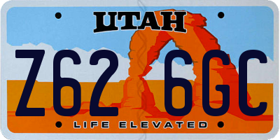 UT license plate Z626GC