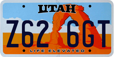 UT license plate Z626GT