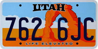 UT license plate Z626JC