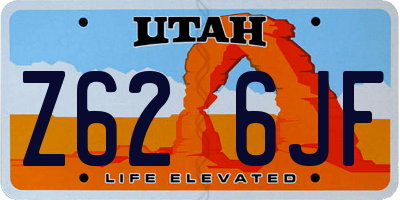 UT license plate Z626JF