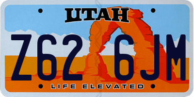 UT license plate Z626JM