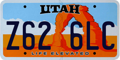 UT license plate Z626LC