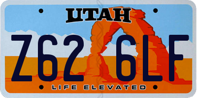 UT license plate Z626LF