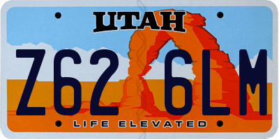 UT license plate Z626LM