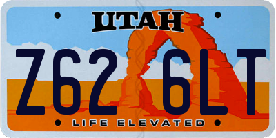 UT license plate Z626LT