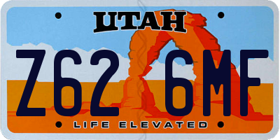 UT license plate Z626MF
