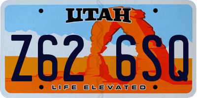 UT license plate Z626SQ