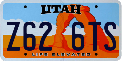 UT license plate Z626TS
