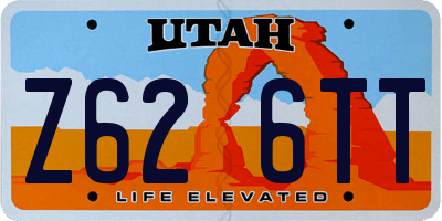 UT license plate Z626TT