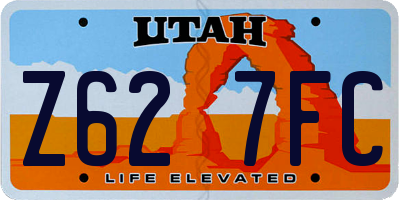 UT license plate Z627FC